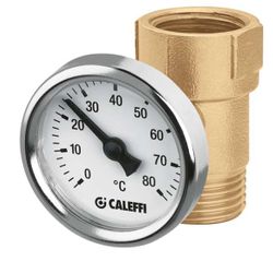 koppeling m/thermometer 1/2 m x 1/2 f Caleffi